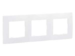 Legrand Plaque de recouvrement triple verticale/horizontale Niloé blanc
