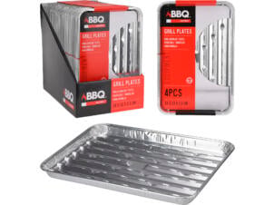 Plateau grill barbecue 4 pièces