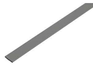 Platte buis 14,5x1,5 mm 100cm aluminium antraciet