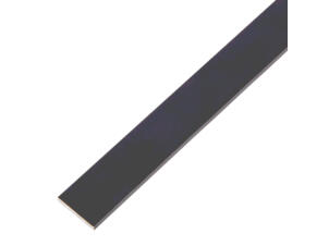 Platte stang 20x2 mm 200cm geanodiseerd aluminium zwart