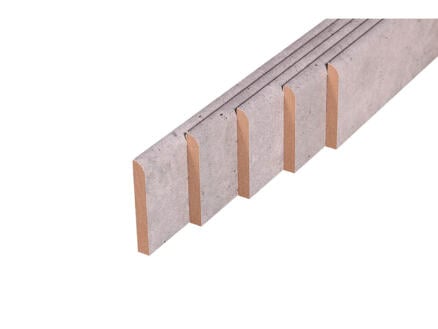 Plint 68x9 mm 200cm beton 5 stuks 1