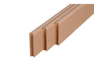 Plint 80x14 mm 220cm MDF bruin