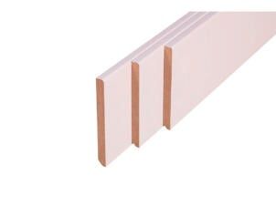 Plinthe 120x14 mm 240cm droit blanc