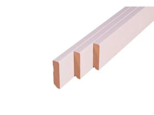Plinthe 58x14 mm 240cm droit blanc