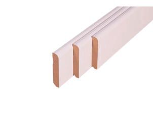 Plinthe 75x14 mm 240cm arrondi blanc