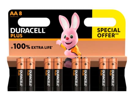 Duracell Plus AA batterij 8 stuks 1