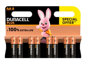 Duracell Plus AA batterij 8 stuks
