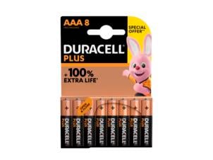 Duracell Plus AAA batterij 8 stuks