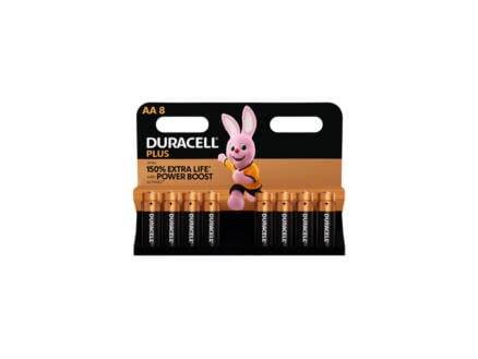 Duracell Plus Power Boost batterij alkaline AA 8 stuks
