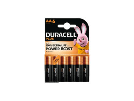 Duracell Plus PowerBoost batterij alkaline AA 6 stuks