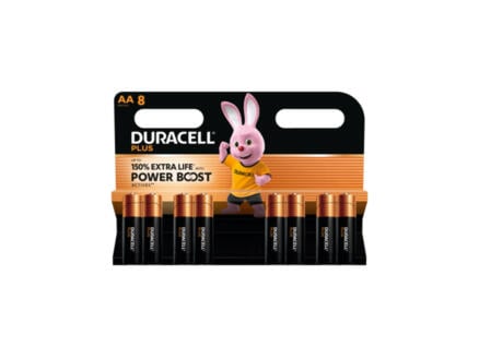 Duracell Plus PowerBoostr batterij alkaline AA 8 stuks