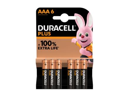 Duracell Plus batterij alkaline AAA 6 stuks 1