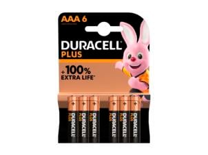 Duracell Plus batterij alkaline AAA 6 stuks