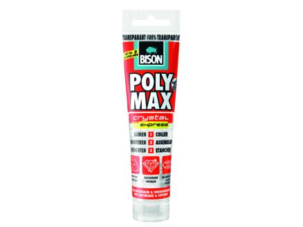 Bison Poly Max Crystal Expres colle de montage 115g transparent 1