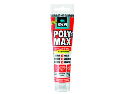 Bison Poly Max Crystal Expres montagelijm 115g transparant 1
