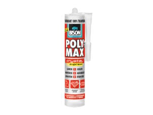 Bison Poly Max Crystal colle de montage 300g