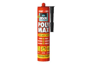 Bison Poly Max Express montagelijm en afdichtingskit 425g zwart