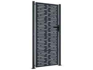 Poort staal 105x180 cm antraciet