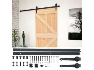 Porte coulissante pin 90x210 cm