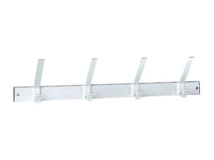 Linea Bertomani Portemanteau 4 crochets doubles 460x150 mm aluminium argent mat