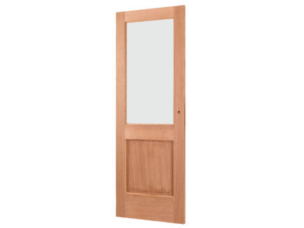 Solid Portixx Moulura Oak M02 binnendeur met raam 201x73 cm eik lichtbruin 1