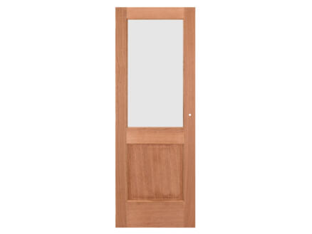 Solid Portixx Moulura Oak M02 porte intérieure semi-vitrée 201x73 cm chêne brun clair