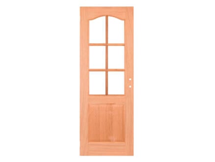 Solid Portixx Tradizione Oak M04 porte intérieure semi-vitrée 201x83 cm chêne brun 1