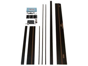 Solid Portixx deurkast MDF 202x100 cm 16,5cm urban black