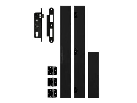 Solid Portixx deurkast MDF 202x100 cm 30cm zwart 1