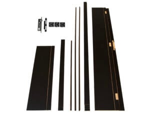 Solid Portixx deurkast MDF 202x100 cm 30cm zwart