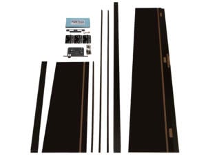 Solid Portixx deurkast MDF 202x100 cm 40cm urban black