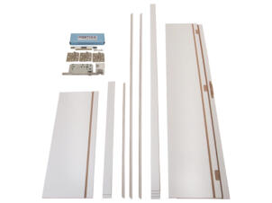 Solid Portixx deurkast MDF 202x100 cm 40cm urban white