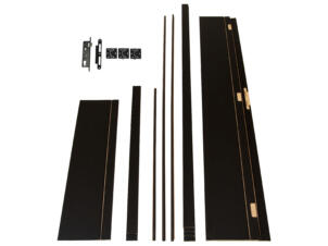Solid Portixx set d'ébrasement MDF 202x100 cm 30cm noir