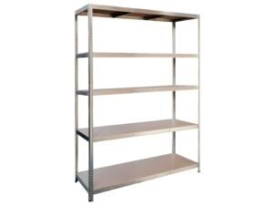 Practo Home Power Heavy Duty opbergrek 5 planken 180x160x60 cm metaal/hout