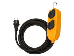 Brennenstuhl Powerblock stekkerdoos 2x met kabel 10m H05RR-F 3G1,5 zwart