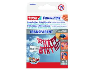 Tesa Powerstrips Déco bande adhésive transparent 16 pièces
