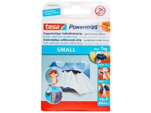 Tesa Powerstrips bande adhésive double-face 10cm 1kg blanc 14 pièces
