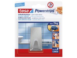 Tesa Powerstrips crochet adhésif 7cm 2kg inox