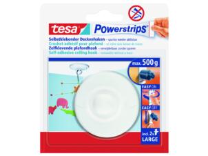 Tesa Powerstrips crochet plafond 6cm 0,5kg blanc