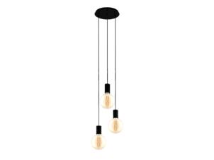 Eglo Pozueta suspension E27 max. 3x40 W 33cm noir