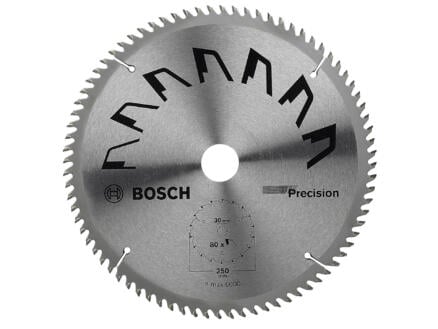 Bosch Precision lame de scie circulaire 250mm 80D bois 1