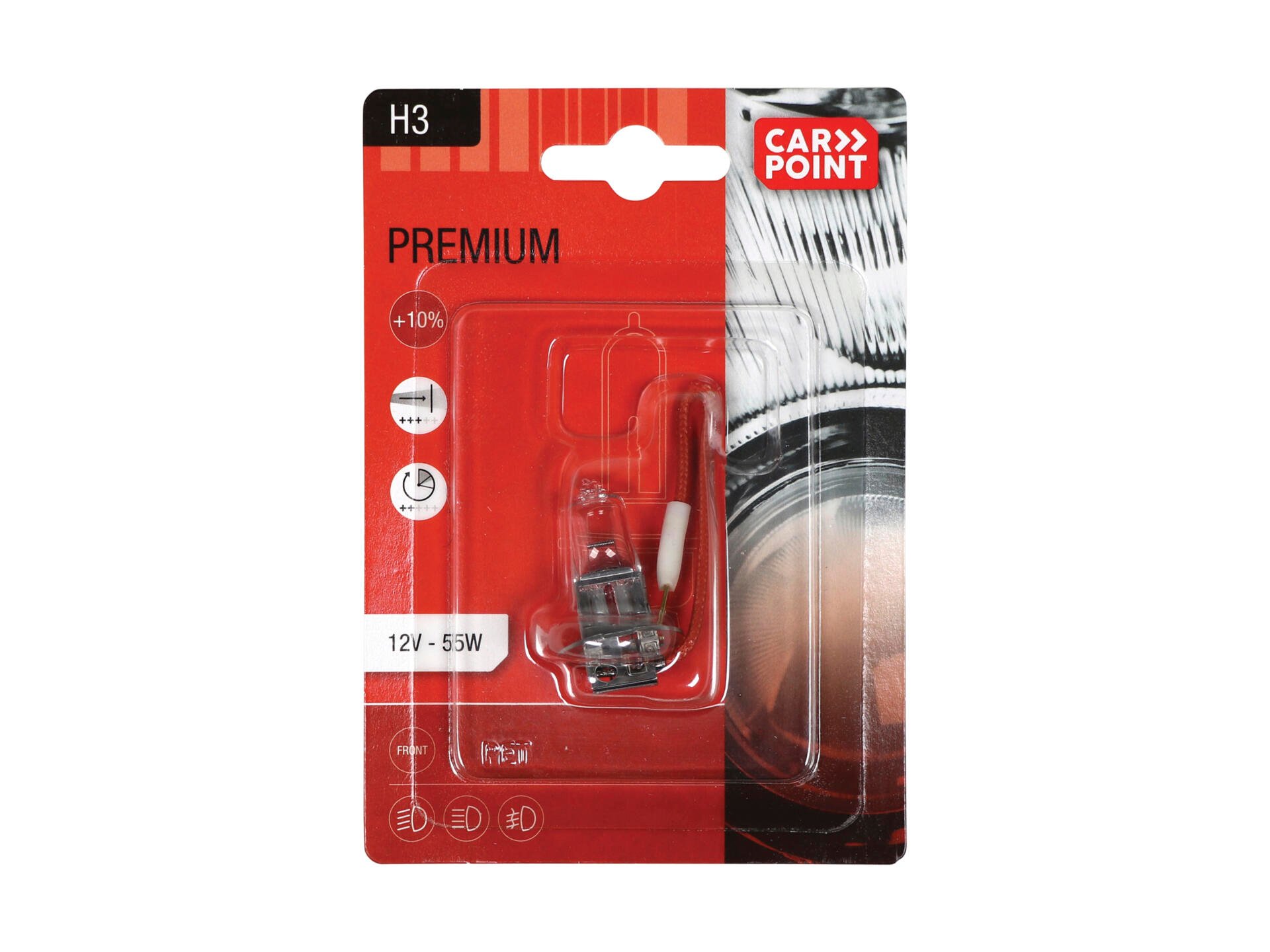 Carpoint Premium ampoule halogène H3 12V 55W