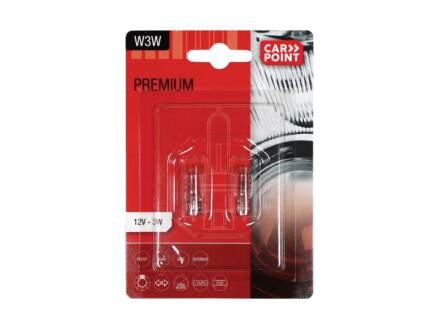 Carpoint Premium gloeilamp W3W 12V 2 stuks 1