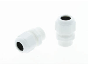 Profile Presse-étoupe M20 PVC blanc 2 pièces
