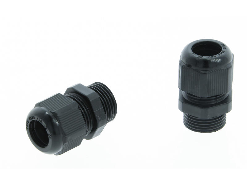 Profile Presse-étoupe M20 PVC noir 2 pièces