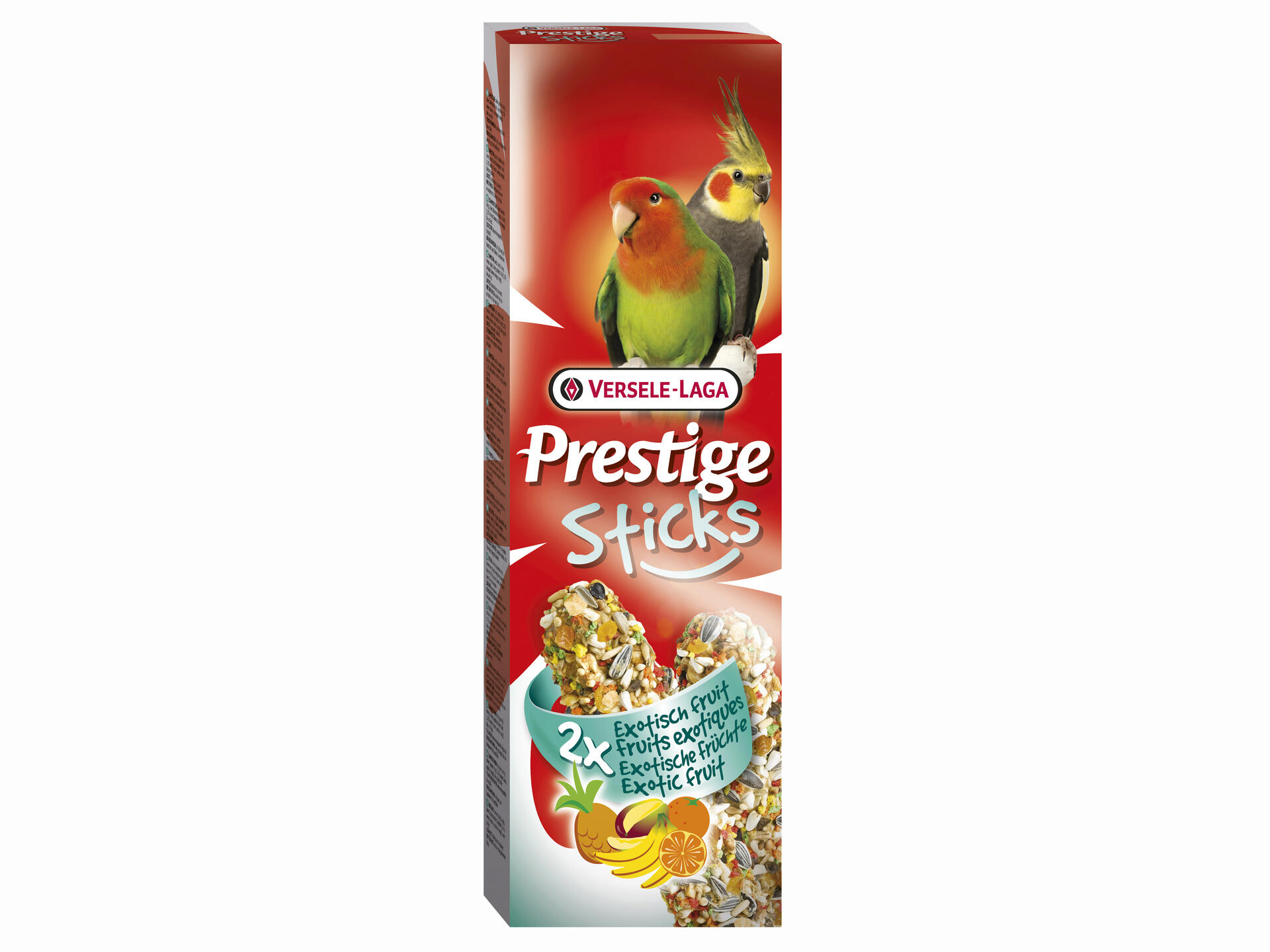 Prestige Prestige Sticks Fruits Exotiques grandes perruches 2 pièces 140g