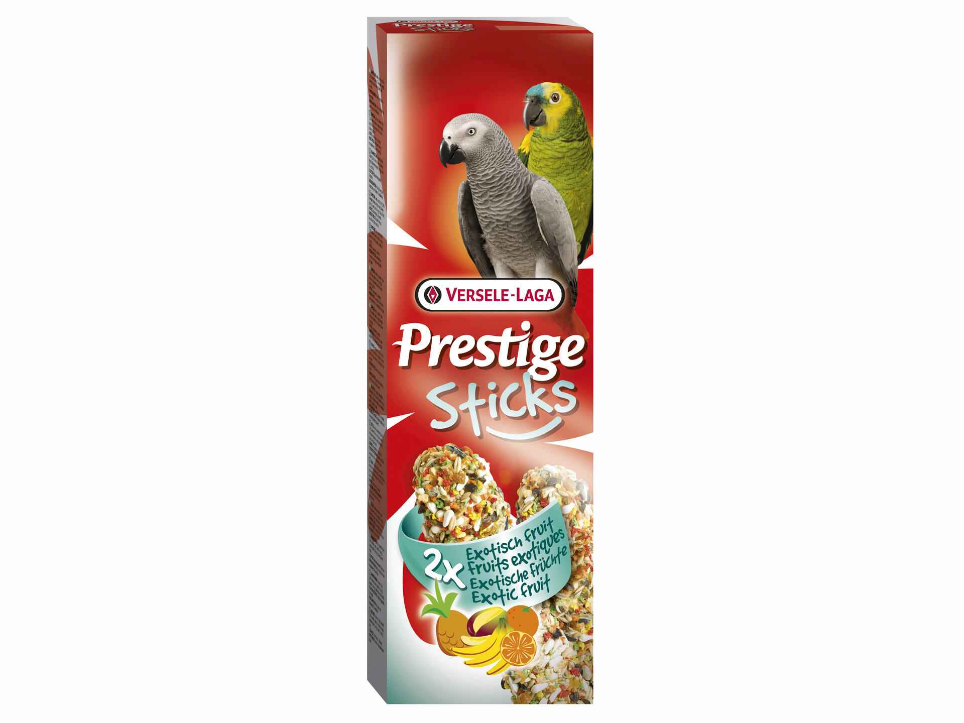 Prestige Prestige Sticks Fruits Exotiques perroquets 2 pièces 140g