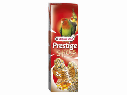 Prestige Prestige Sticks Noten en Honing grote parkieten 2 stuks 140g 1