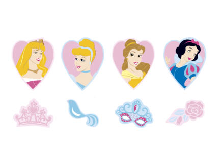 Disney Princesse stickers mousse mini multicolore 1