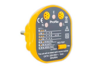 Prise plug-in câblée et avec une fonction diagnostique